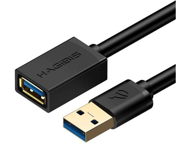Hagibis USB Extension Cable USB 3.0 High Speed Extender Cord Male to Female Data Transfer for PS3/4, USB Flash Drive, Card Reader, Hard Drive.
