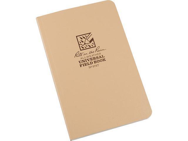 Pocket Book,64 Sheets,Tan Cover,32lb RITE IN THE RAIN 974T