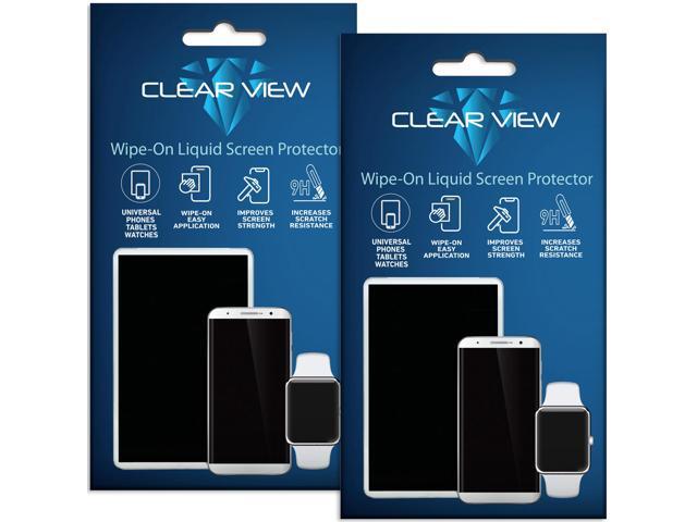 2 pack clearview liquid glass screen protector for all smartphones tablets and watches
