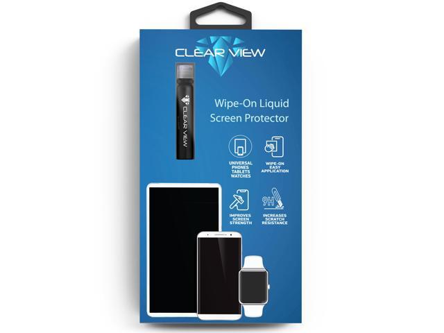 clearview liquid glass screen protector for all smartphones tablets and watches wipe on nano protection for up to 4 devices - bottle