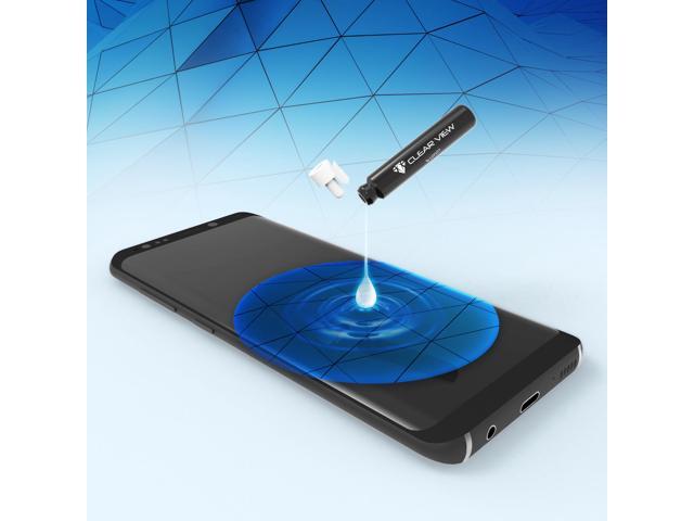 clearview liquid glass screen protector for all smartphones tablets and watches wipe on nano protection for up to 4 devices - bottle