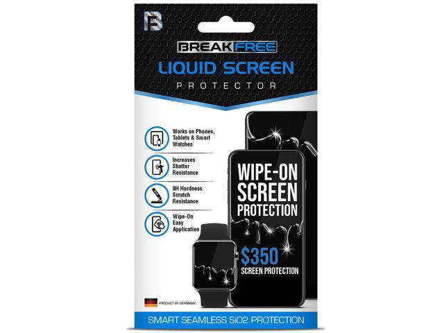 break free liquid glass screen protector with $350 coverage wipe on scratch and shatter resistant nano protection for all phones tablets and...