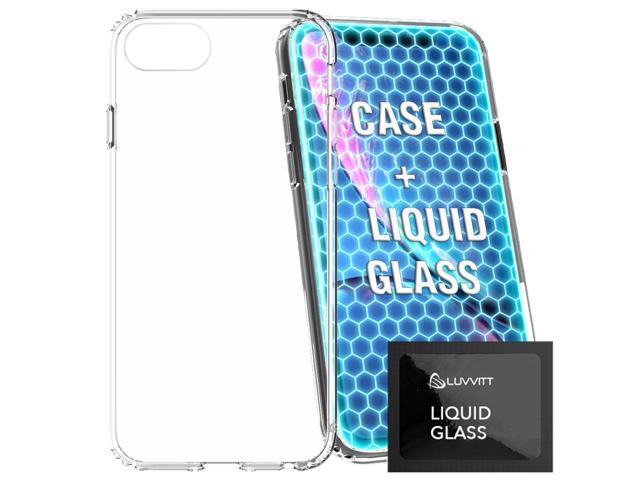 Luvvitt Clear View Case and Liquid Glass Screen Protector Set for iPhone SE 2020