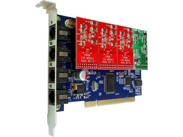 Asterisk Card TDM400P with 3 FXO 1 FXS Modules,Analog Telephony Card PCI Voice Board Supports Asterisk Freepbx Issabel Hardware,TDM 400P Isabel...