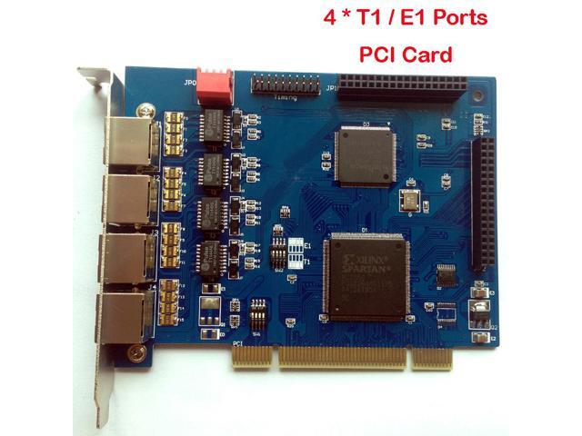 TE405P Asterisk Card Voice Board PCI 4 Port E1 T1 Card ISDN Voice Data Transmission Digital PRI SS7,Freepbx Issabel Free PBX Isabel PCI for...