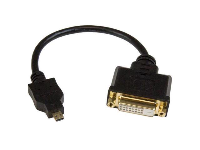 StarTech.com HDDDVIMF8IN Micro HDMI to DVI-D Adapter M/F - 8in