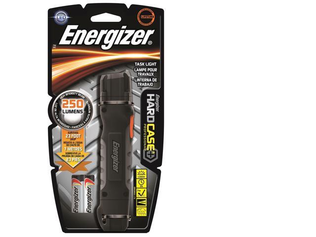 ENERGIZER TUF2AAPE Hard Case LED Flashlight, Black, AA, 300 lm