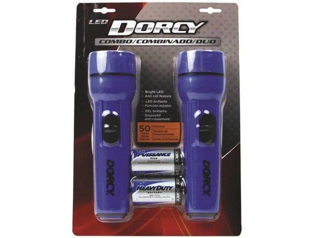 Dorcy 41-2594 LED Flashlights, Blue, 2/Pack