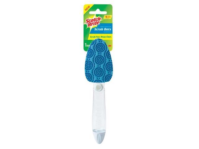 Scotch-Brite Scrub Dots Non-Scratch Dishwand 2 1/2' x 11 2/5' Light Blue/Dark
