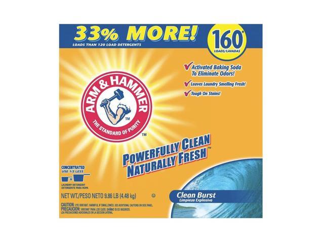 Arm & Hammer CDC33200-06521 Powder Laundry Detergent, Clean Burst, 11.9 Lb, Box, 3/Carton