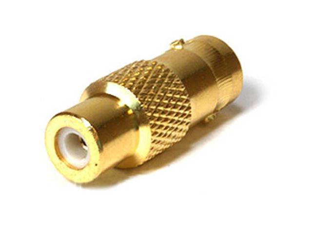 Monoprice BNC Female to RCA Female Adapter - Gold Plated Transfer 75ohm Signals