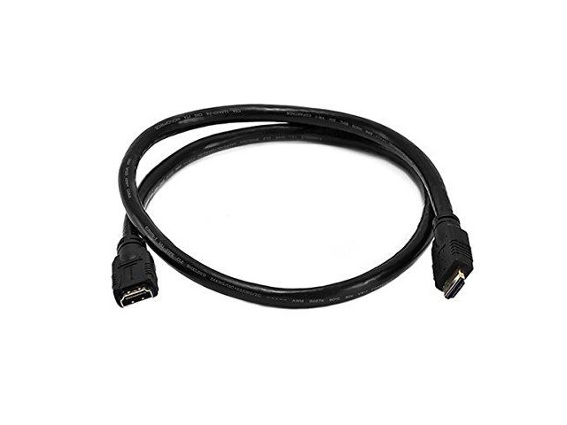 Monoprice Commercial Series High Speed HDMI Extension Cable, 4K @ 24Hz, 10.2Gbps, 24AWG, CL2, 3ft, Black