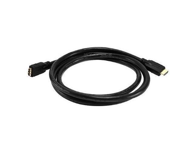 Monoprice Commercial Series High Speed HDMI Extension Cable, 4K @ 24Hz, 10.2Gbps, 24AWG, CL2, 6ft, Black
