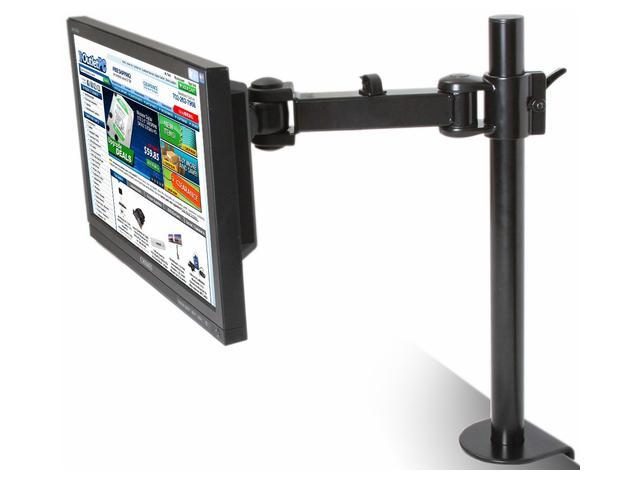 MonMount Articulating Single LCD TV Monitor Mounting Arm Extension with C-clamp