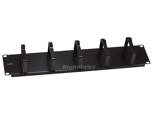 Monoprice Premium Cable Management, Metal D-Ring, 3.5'(H)X19'(W), 2U
