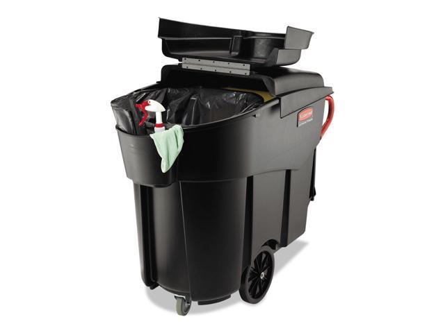 Rubbermaid Commercial Products Janitor Cart Black FG9W7300BLA