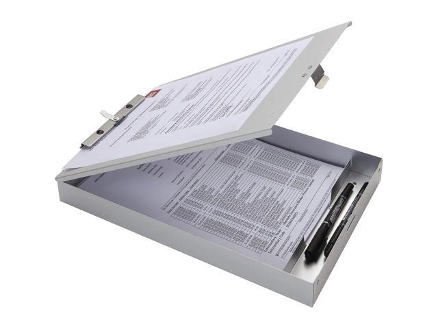 Business Source Form Holder Storage Clipboard, Letter Size, Silver