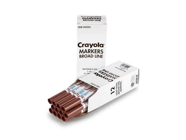 Crayola Washable Broad Line Bulk Markers, Brown 58-7800-007