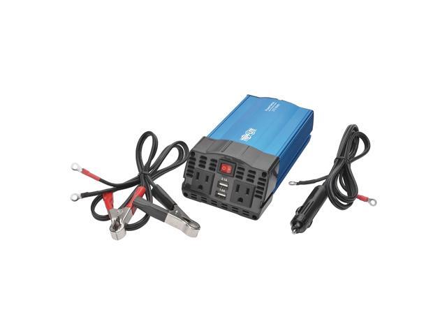 Tripp Lite 375 Watts Car Power Inverter 2 Outlets 2-Port USB Charging AC to DC (PV375)