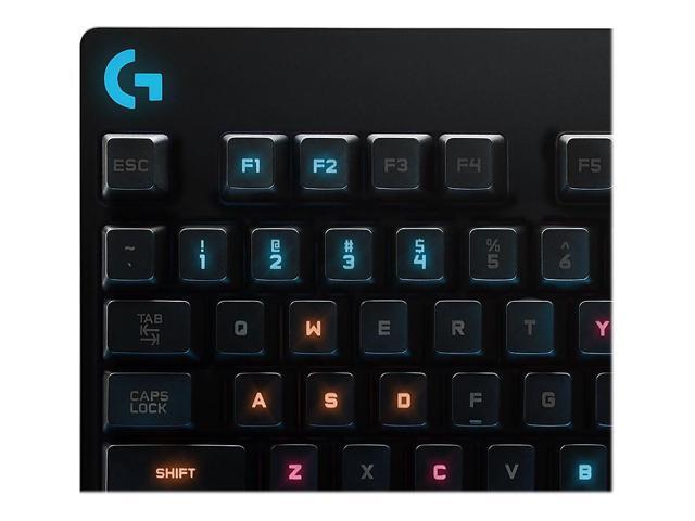Logitech - G PRO TKL Wired Mechanical GX Blue Clicky Switch Gaming Keyboard with RGB Backlighting for PC - Black - image 5