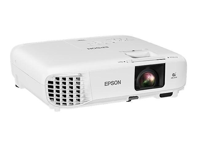 Epson PowerLite 118 XGA 3LCD Classroom Projector with Dual HDMI, 3800 lumens (V11HA03020) - White