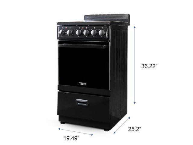 Premium Levella 20'' 2.2 cu. Ft. Electric Range Black (PRE2027GB)
