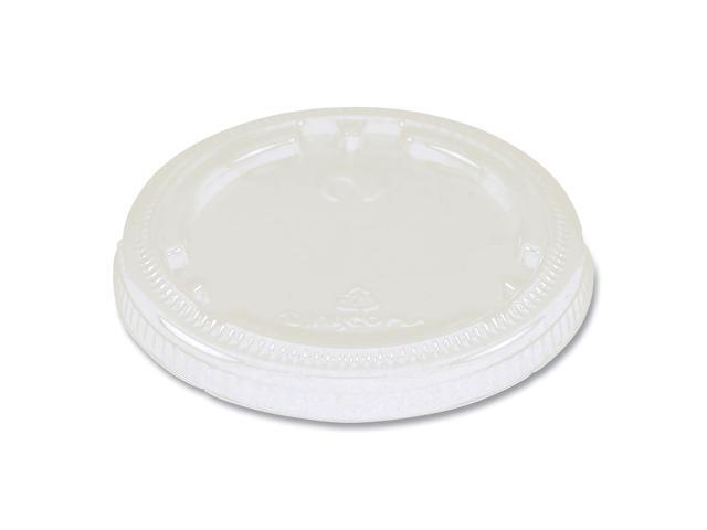 PLA Lids for Fiber Cups 3.1' Diameter x 0.4'h Clear Plastic 1000/Carton CPLCS9F
