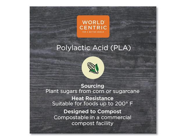PLA Lids for Fiber Cups 3.1' Diameter x 0.4'h Clear Plastic 1000/Carton CPLCS9F