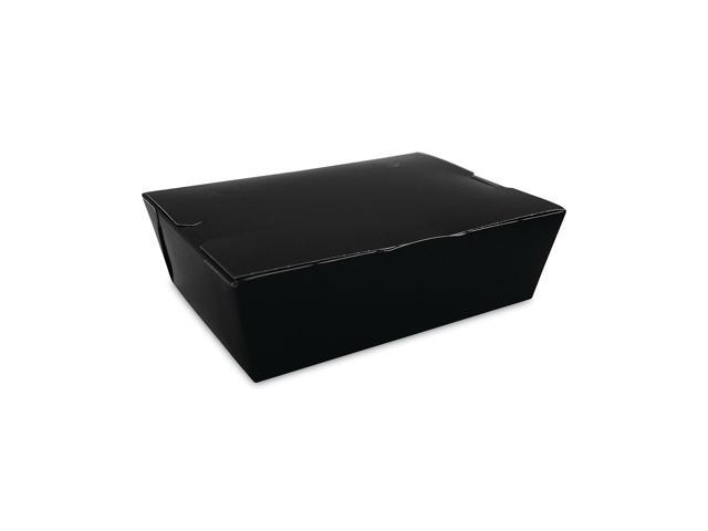 Southern Champion Tray ChampPak Black Paperboard Carry Out Box 2 1/2'' x 5 1/2''