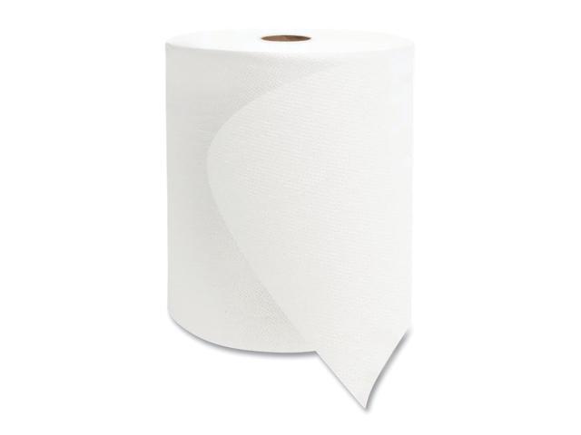 Valay Universal TAD Roll Towels, 1-Ply, 8' x 600 ft, White, 6 Rolls/Carton