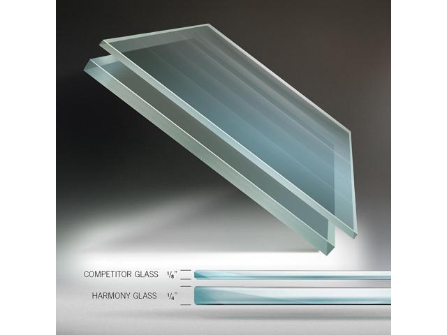 Ghent Harmony Magnetic Glass Whiteboard with Square Corners 2'H x 3'W White