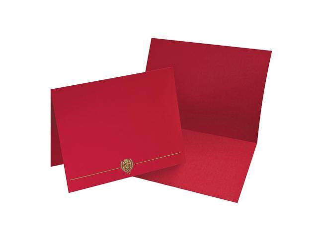 Great Papers Classic Crest 9.38'W x 12'L Certificate Covers Red 903031S