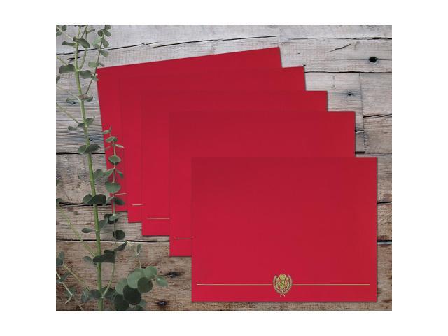 Great Papers Classic Crest 9.38'W x 12'L Certificate Covers Red 903031S