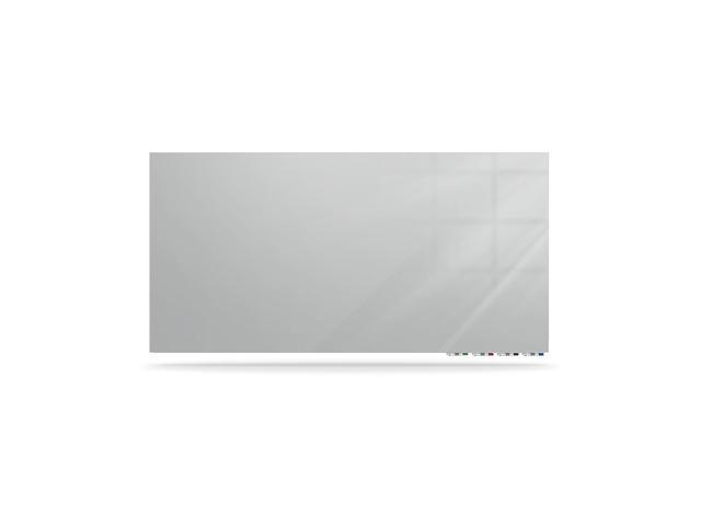 Ghent ARIASM34GY Aria Low-Profile Frameless Magnetic Glassboard - 48' x 36' - Gray Surface