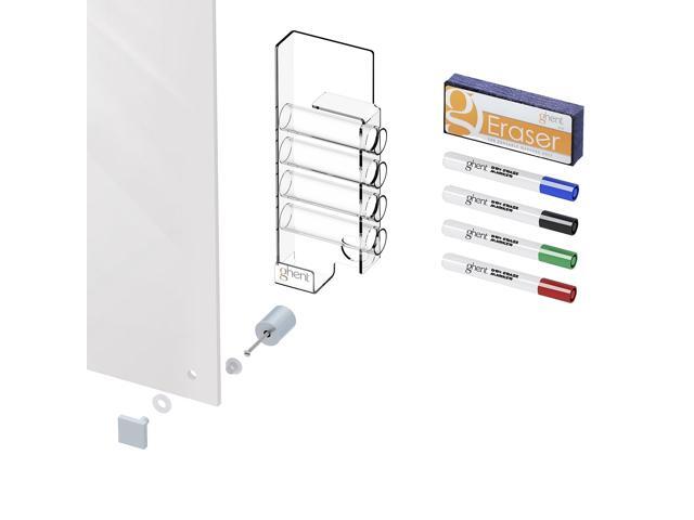 Ghent Harmony Magnetic Glass Whiteboard with Square Corners 2'H x 3'W White