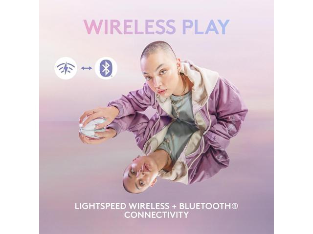 Logitech - G705 Aurora Collection Wireless Optical Gaming Mouse with Customizable LIGHTSYNC RGB Lighting - Wireless - White Mist - image 11