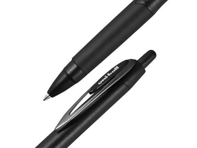 Uniball Plus Gel Pen Retractable Medium 0.7 mm Black Ink Dozen 70120