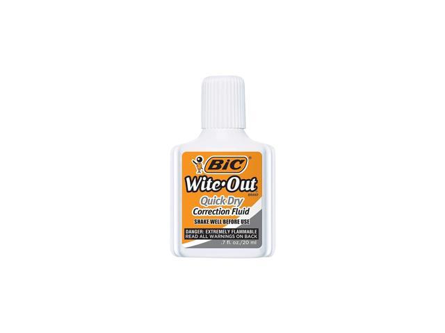 BIC Wite-Out Quick Dry Correction Fluid 2/Pack (WOFQDP24-A-WHI)
