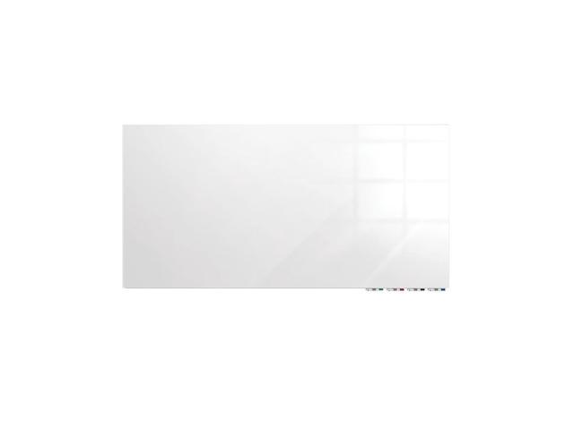 Ghent ARIASM23WH Aria Low-Profile Frameless Magnetic Glassboard - 36' x 24' - White Surface