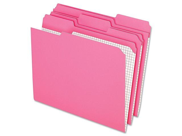 Pendaflex Reinforced Top Tab File Folders 1/3 Cut Letter Pink 100/Box R15213PIN