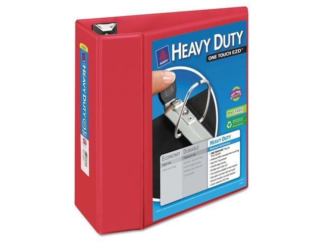 Avery Heavy-Duty View Binder w/Locking 1-Touch EZD Rings 5' Cap Red 79327