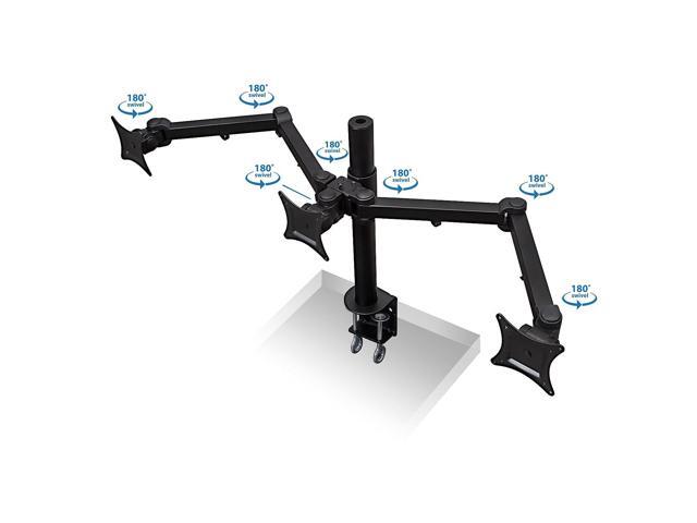 Mount-It! Triple Monitor Desk Mount Fits 24 -32 Monitors Full Motion Stand Ergonomic - image 12
