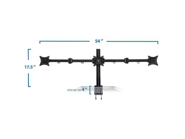 Mount-It! Triple Monitor Desk Mount Fits 24 -32 Monitors Full Motion Stand Ergonomic - image 11