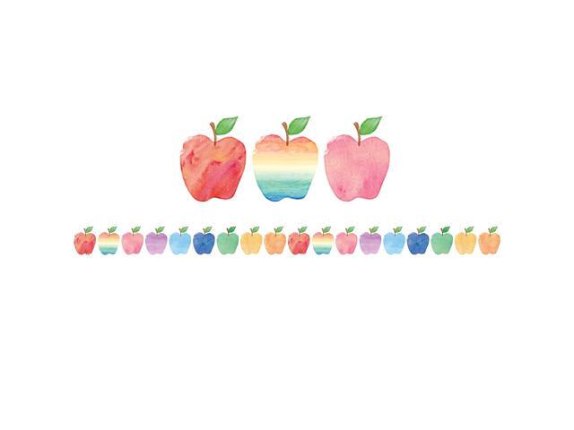 TEACHER CREATED RESOURCES (6 PK) WATERCOLOR APPLE DIECUT