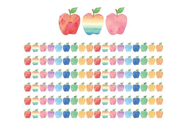 TEACHER CREATED RESOURCES (6 PK) WATERCOLOR APPLE DIECUT