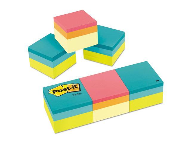 Mini Cubes 2 x 2 Canary Yellow/Green Wave 400-Sheet 3/Pack