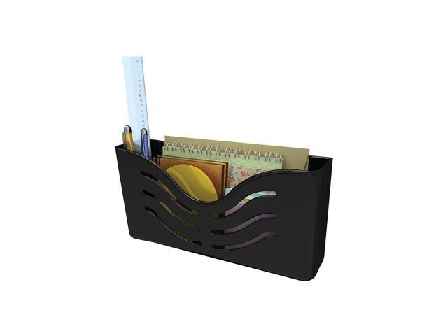 Deflect-O Magnetic 1-Pocket Plastic Wall File Black (73304H) 951526