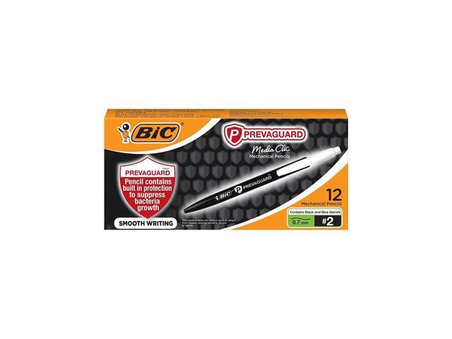 Bic PrevaGuard Media Clic HB (#2) Mechanical Pencils, Bk Lead, 1 DZ (BICMPCMA11)