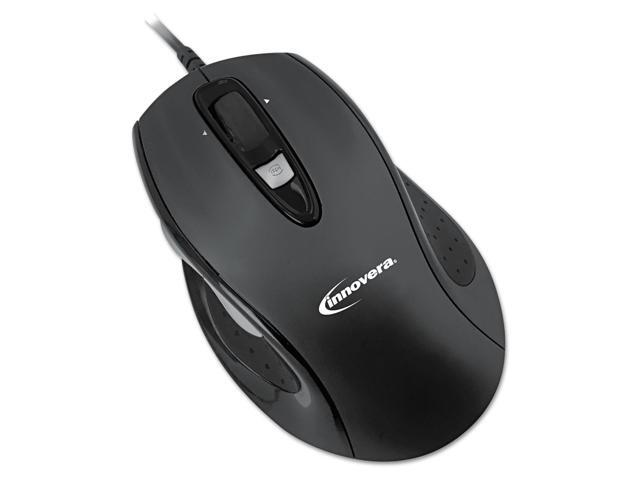 Innovera Full-Size Wired Optical Mouse USB Black 61014