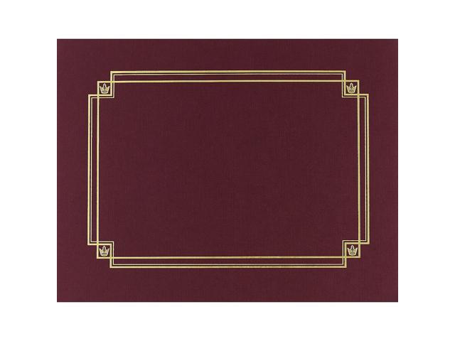 Great Papers Premium Textured Certificate Holder Burgundy 939503